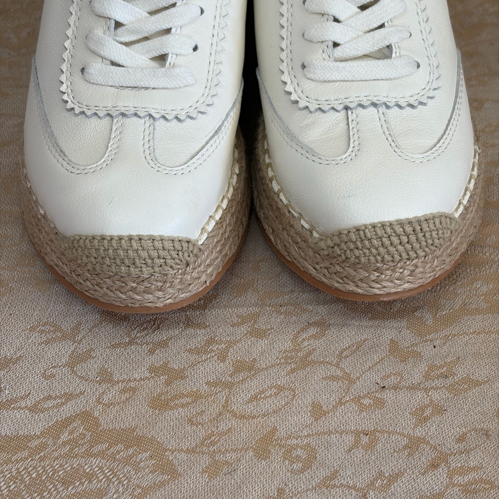 DV by Dolce Vita White Espadrille Shoes Platform Tennis Shoe Style - Picture 2 of 10